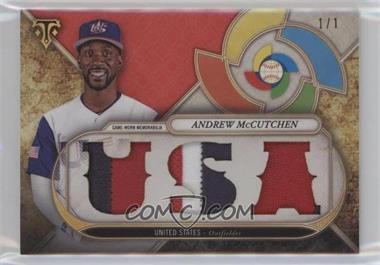 2017 Topps Triple Threads - World Baseball Classic Relics - Ruby #WBCR-AM - Andrew McCutchen /1