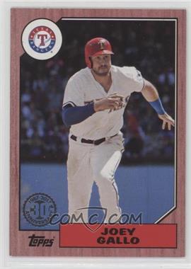 2017 Topps Update Series - 1987 Rookies and Trades - Red #US87-44 - Joey Gallo /25