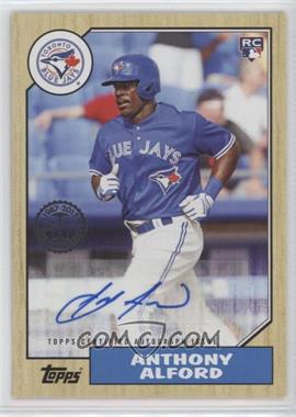 2017 Topps Update Series - 1987 Rookies and Trades Autographs #87A-AA - Anthony Alford