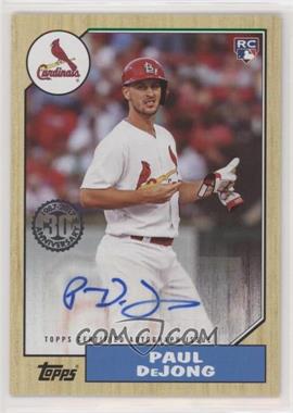 2017 Topps Update Series - 1987 Rookies and Trades Autographs #87A-PD - Paul DeJong