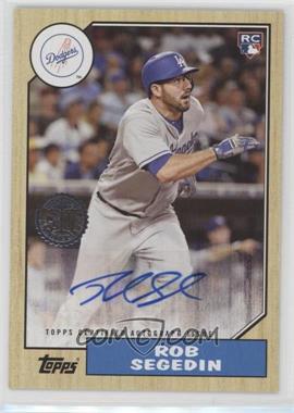 2017 Topps Update Series - 1987 Rookies and Trades Autographs #87A-RSE - Rob Segedin