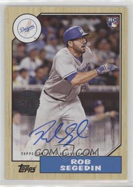 2017 Topps Update Series - 1987 Rookies and Trades Autographs #87A-RSE - Rob Segedin
