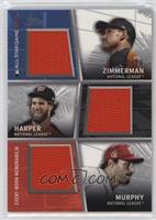 Ryan Zimmerman, Daniel Murphy, Bryce Harper #/25