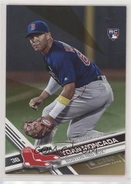 2017 Topps Update Series - [Base] - Gold #US125 - Rookie Debut - Yoan Moncada /2017