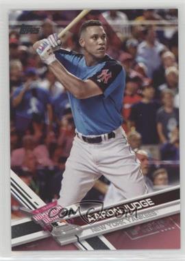 2017 Topps Update Series - [Base] - Mother's Day Hot Pink #US1 - Home Run Derby - Aaron Judge /50