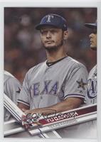 Base - Yu Darvish (Portrait; Texas Uniform)