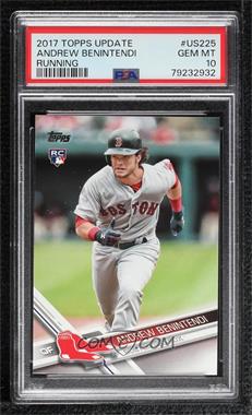 2017 Topps Update Series - [Base] #US225.3 - Super Short Print Variation - Andrew Benintendi (Running) [PSA 10 GEM MT]