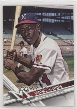 2017 Topps Update Series - [Base] #US247.3 - Retired Short Print Variation - Hank Aaron