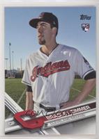 Super Short Print Variation - Bradley Zimmer (White Indians Jersey)