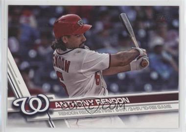 2017 Topps Update Series - [Base] #US290 - Checklist - Anthony Rendon (Rendon Records First 6-Hit 3-HR 10-RBI Game)