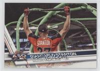 Short Print Variation - Giancarlo Stanton (Holding Bat Over Head)