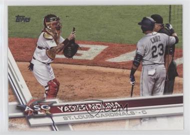 2017 Topps Update Series - [Base] #US47.2 - Short Print Variation - Yadier Molina (Wearing Mask)