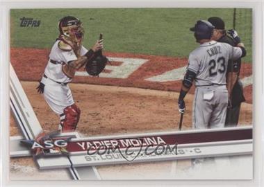 2017 Topps Update Series - [Base] #US47.2 - Short Print Variation - Yadier Molina (Wearing Mask)