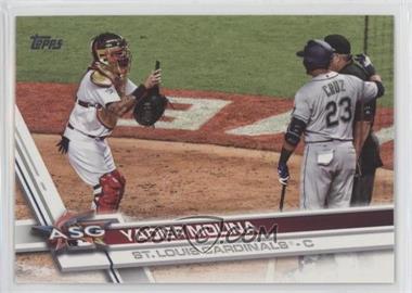 2017 Topps Update Series - [Base] #US47.2 - Short Print Variation - Yadier Molina (Wearing Mask)