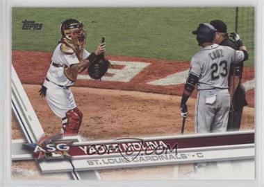 2017 Topps Update Series - [Base] #US47.2 - Short Print Variation - Yadier Molina (Wearing Mask)