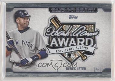 2017 Topps Update Series - Hank Aaron Award Manufactured Relics #HA-DJT - Derek Jeter