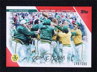 2017 Topps Update Series - Postseason Celebration - Red #PC-13 - Oakland Athletics /250