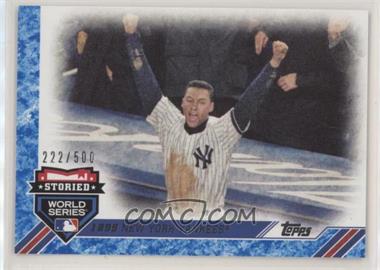 2017 Topps Update Series - Storied World Series - Blue #SWS-2 - Derek Jeter /500