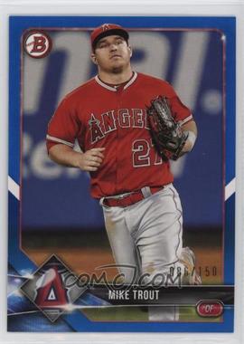 2018 Bowman - [Base] - Blue #1 - Mike Trout /150