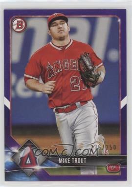 2018 Bowman - [Base] - Purple #1 - Mike Trout /250