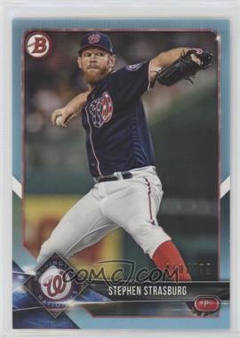 2018 Bowman - [Base] - Sky Blue #30 - Stephen Strasburg /499