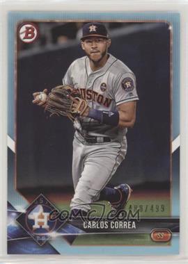 2018 Bowman - [Base] - Sky Blue #50 - Carlos Correa /499