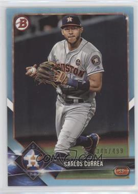 2018 Bowman - [Base] - Sky Blue #50 - Carlos Correa /499