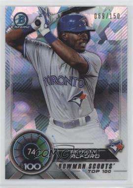 2018 Bowman - Bowman Scouts Top 100 - Atomic Refractor #BTP-74 - Anthony Alford /150