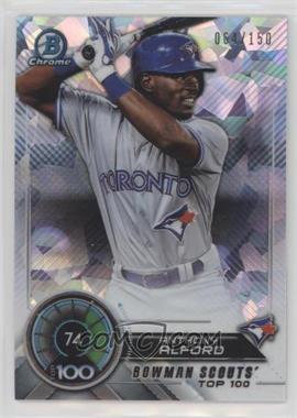 2018 Bowman - Bowman Scouts Top 100 - Atomic Refractor #BTP-74 - Anthony Alford /150