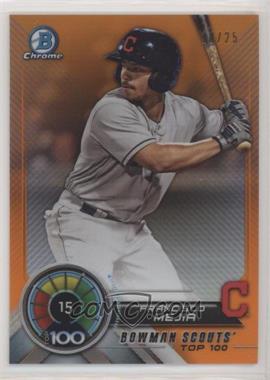 2018 Bowman - Bowman Scouts Top 100 - Orange Refractor #BTP-15 - Francisco Mejia /25