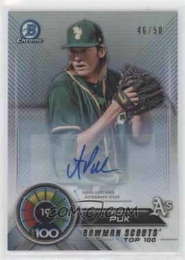 2018 Bowman - Bowman Scouts Top 100 - Refractor Autographs #BTP-19 - A.J. Puk /50 [EX to NM]