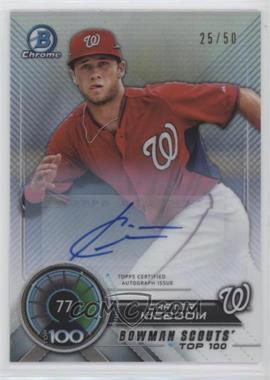 2018 Bowman - Bowman Scouts Top 100 - Refractor Autographs #BTP-77 - Carter Kieboom /50