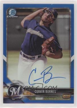 2018 Bowman - Chrome Prospect Autographs - Blue Refractor #CPA-CB - Corbin Burnes /150