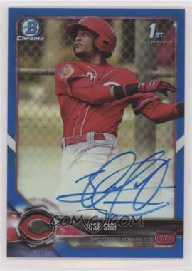 2018 Bowman - Chrome Prospect Autographs - Blue Refractor #CPA-JS - Jose Siri /150