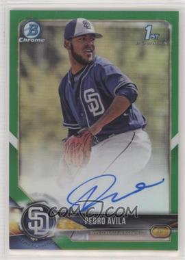 2018 Bowman - Chrome Prospect Autographs - Green Refractor #CPA-PA - Pedro Avila /99