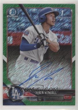 2018 Bowman - Chrome Prospect Autographs - Green Shimmer Refractor #CPA-JK - Jeren Kendall /99