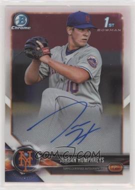 2018 Bowman - Chrome Prospect Autographs #CPA-JH - Jordan Humphreys