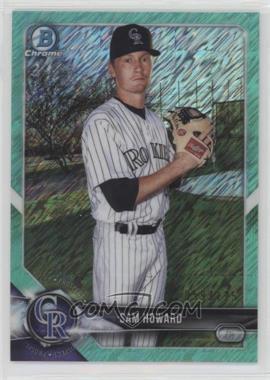 2018 Bowman - Chrome Prospects - Aqua Shimmer Refractor #BCP109 - Sam Howard /125