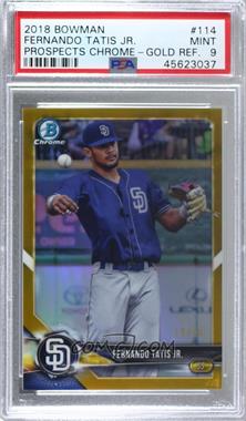 2018 Bowman - Chrome Prospects - Gold Refractor #BCP114 - Fernando Tatis Jr. /50 [PSA 9 MINT]