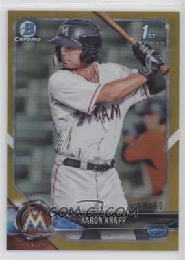 2018 Bowman - Chrome Prospects - Gold Refractor #BCP5 - Aaron Knapp /50