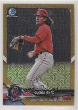 2018 Bowman - Chrome Prospects - Mega Box Gold Mojo Refractor #BCP144 - Jahmai Jones /50