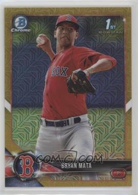 2018 Bowman - Chrome Prospects - Mega Box Gold Mojo Refractor #BCP2 - Bryan Mata /50