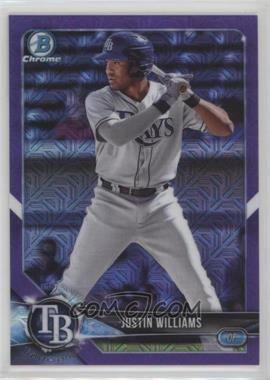 2018 Bowman - Chrome Prospects - Mega Box Purple Mojo Refractor #BCP10 - Justin Williams /250