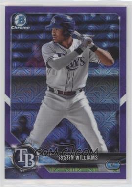 2018 Bowman - Chrome Prospects - Mega Box Purple Mojo Refractor #BCP10 - Justin Williams /250