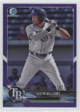 2018 Bowman - Chrome Prospects - Purple Refractor #BCP10 - Justin Williams /250 [EX to NM]