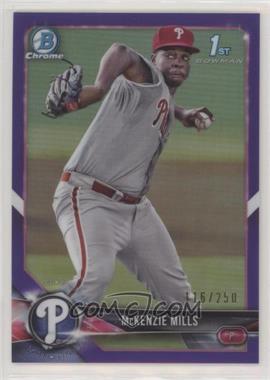 2018 Bowman - Chrome Prospects - Purple Refractor #BCP87 - McKenzie Mills /250