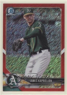 2018 Bowman - Chrome Prospects - Red Shimmer Refractor #BCP44 - James Kaprielian /5