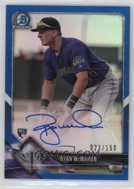 2018 Bowman - Chrome Rookie Autographs - Blue Refractor #CRA-RM - Ryan McMahon /150