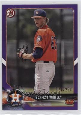 2018 Bowman - Prospects - Purple #BP147 - Forrest Whitley /250 [EX to NM]