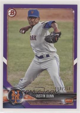 2018 Bowman - Prospects - Purple #BP82 - Justin Dunn /250